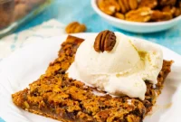 Buttery Crescent Pecan Pie Bars