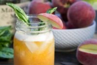 Refreshing Peach Basil Julep