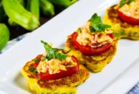 Crispy Okra Fritters with Tangy Pimento Spread