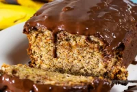 Decadent Chocolate Glazed Banana Bread
