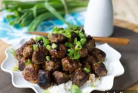 Fiery Apple Glaze Meatballs
