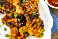 Sweet Heat Honey Buffalo Grilled Chicken Thighs