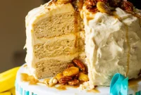 Decadent Bananas Foster Cake