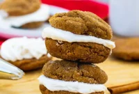 Gingerbread Cream Sandwich Cookies