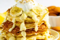 Decadent Banana Pudding Pancakes