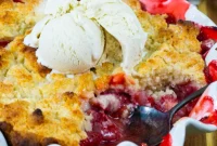 Classic Strawberry Cobbler