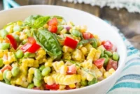 Vibrant Roasted Corn and Edamame Salad