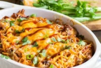 Smoky BBQ Spaghetti Bake