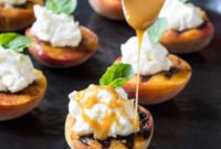 Flame Kissed Peaches with Silken Mascarpone