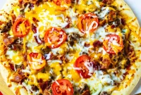 Loaded Cheeseburger Pizza