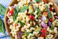 Vibrant Grilled Summer Pasta Salad