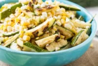 Grilled Zucchini and Corn Salad with Fresh Herbs