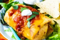 Crispy Beef Chimichangas