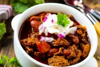 Sweet and Smoky Dr Pepper Chili
