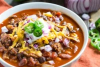 Hearty Three Bean Chili