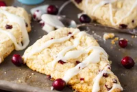 White Chocolate Cranberry Bliss Scones