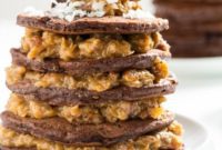 Decadent German Chocolate Pancakes