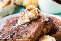 Decadent White Chocolate Banana Bread French Toast