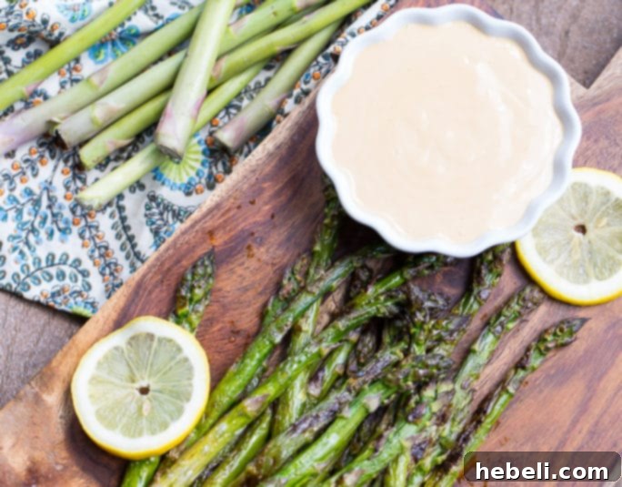 Grilled Asparagus with Wasabi Soy Dip 2 Delicious Grilled Asparagus with Wasabi-Soy Dipping Sauce - A Perfect Spring and Summer Appetizer
