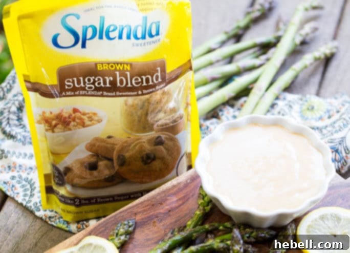 Grilled Asparagus with Wasabi Soy Dip 5 Preparing the Wasabi-Soy Dipping Sauce with SPLENDA® Brown Sugar Blend