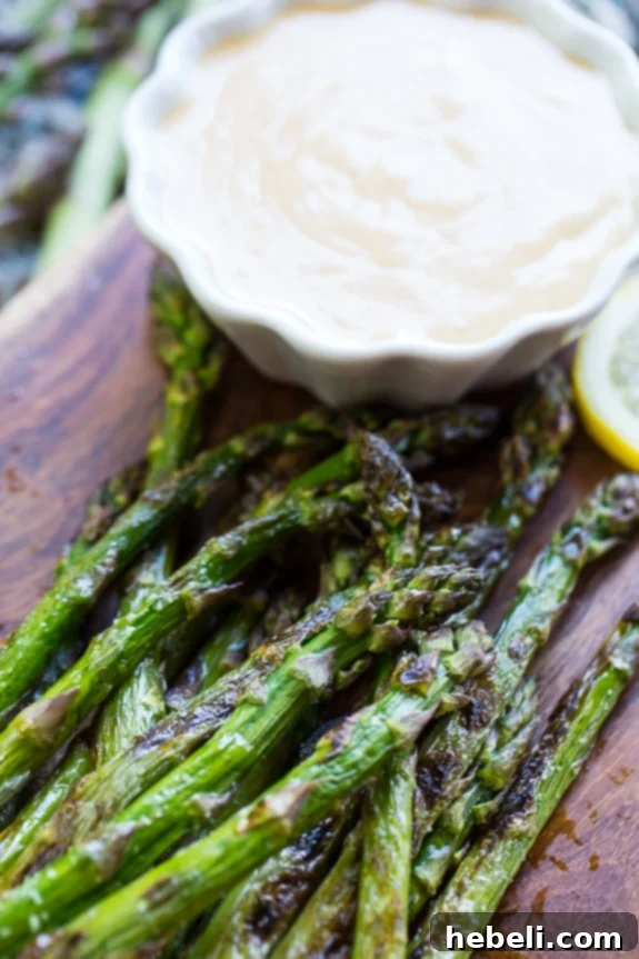 Grilled Asparagus with Wasabi Soy Dip 6 Serving Grilled Asparagus with Wasabi-Soy Dipping Sauce, highlighting the use of SPLENDA®
