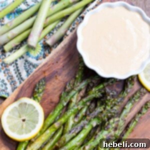 Grilled Asparagus with Wasabi-Soy Dipping Sauce