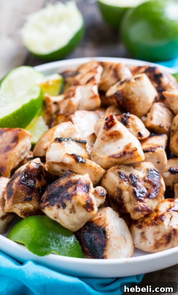 Key West Chicken Bites marinated in honey, soy sauce, garlic, and lime juice. Grill up fast and flavorful!