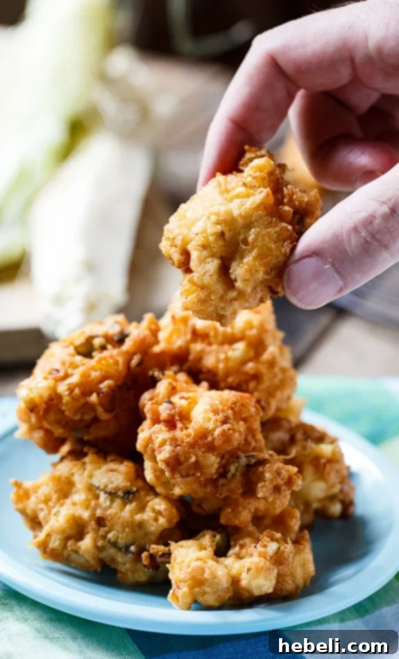 Corn Fritters make a delicious summer appetizer.