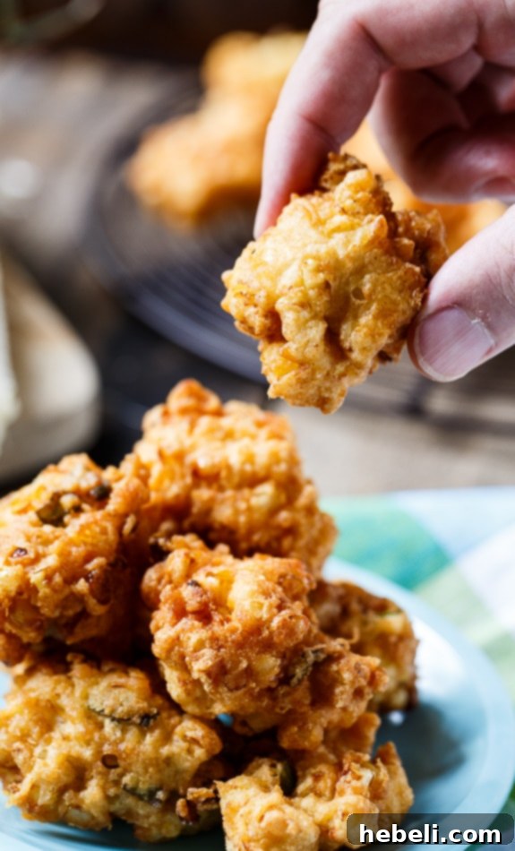 Corn Fritters make a delicious summer appetizer.