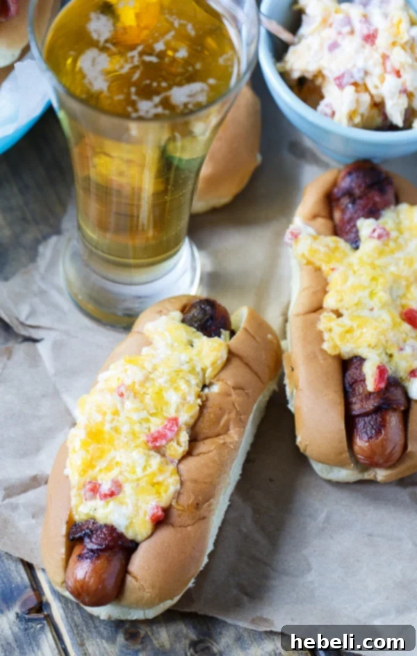 Ultimate Bacon Wrapped Hot Dogs Pimento Cheese 5 Bacon-Wrapped Hot Dogs with Pimento Cheese
