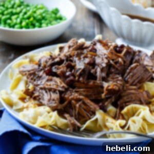 Super easy Slow Cooker Pot Roast.