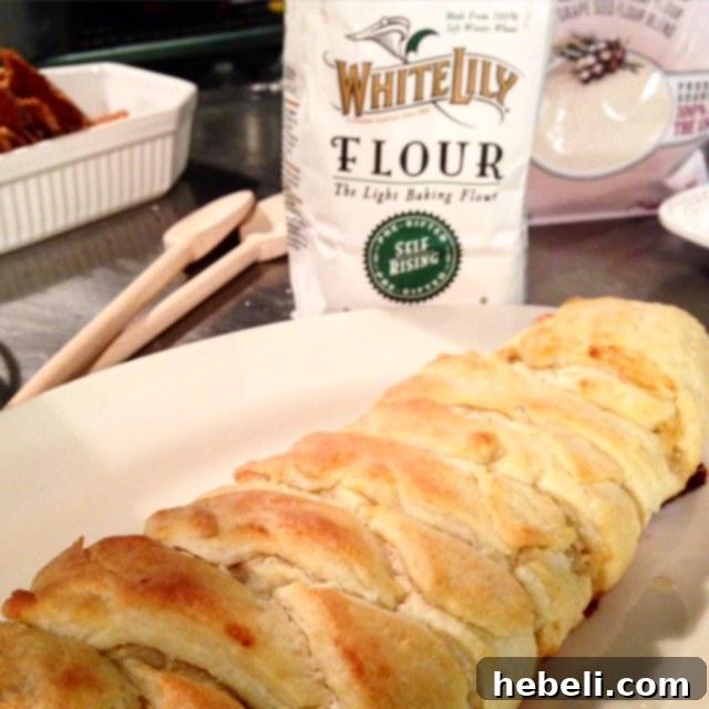 Delicious Coconut Almond Braid, baked with White Lily flour.