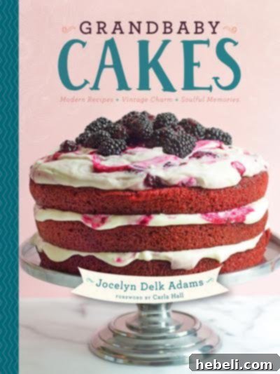 The Grandbaby Cakes Cookbook, a beautifully presented recipe book filled with modern recipes and vintage charm.