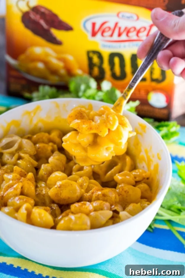 Velveeta BOLD Shells and Cheese packaging