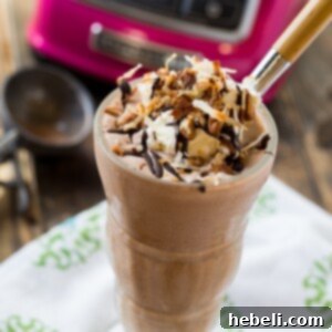 German Chocolate Milkshake