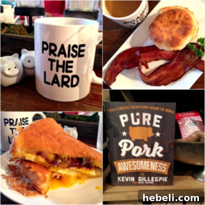 Delicious breakfast sandwich with bacon, egg, and Parmesan cheese from The Perfect Pig in Seaside, Florida