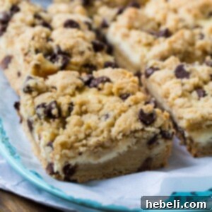 Delicious Tricia Yearwood's Chocolate Chip Cheesecake Bars