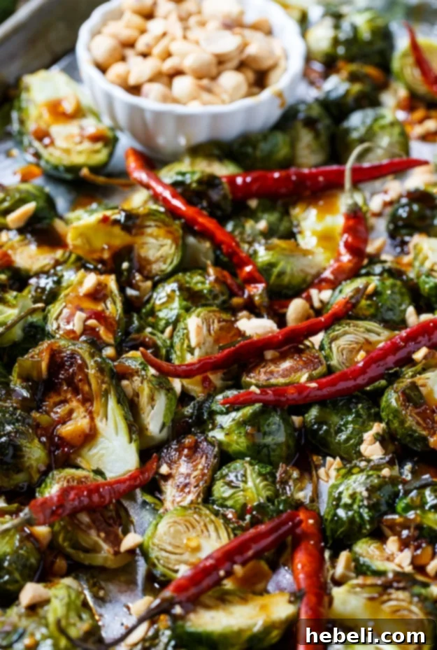 Kung Pao Glazed Brussels Sprouts 4 Kung Pao sauce ingredients in a pan