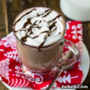 Mocha Hot Cocoa finished drink