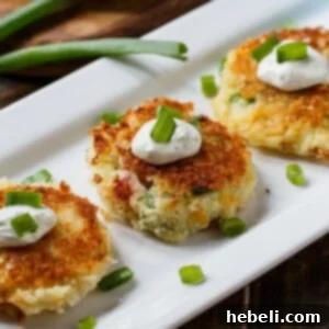 Mashed Potato Croquettes with ham and ranch seasoning. Perfect for Thanksgiving leftovers