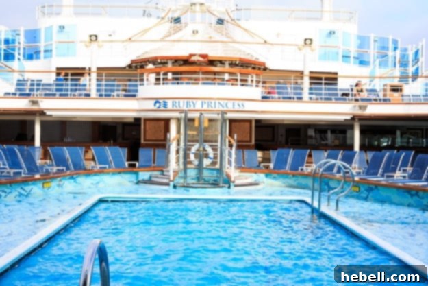 Experience the Best with Princess Cruises 9 Ruby Princess Deck Pool Area