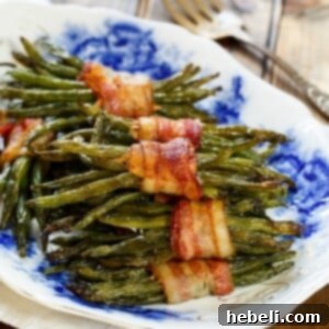 Green Bean Bundles wrapped in bacon.