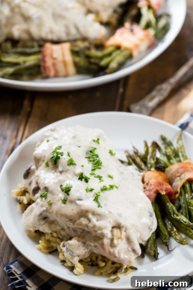 Creamy Crock Pot Chicken, tender and flavorful with ranch seasoning and cream cheese