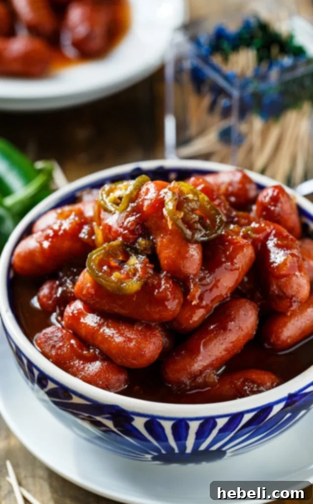 Crock Pot Little Smokies, an incredibly easy and delicious appetizer, ideal for any holiday gathering or special event.