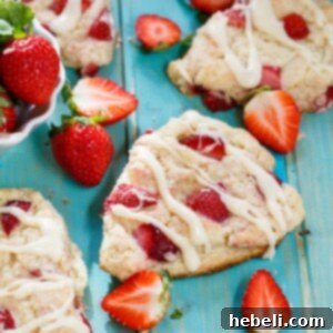 Fresh Strawberry Cream Scones 7 Strawberries and Cream Scones