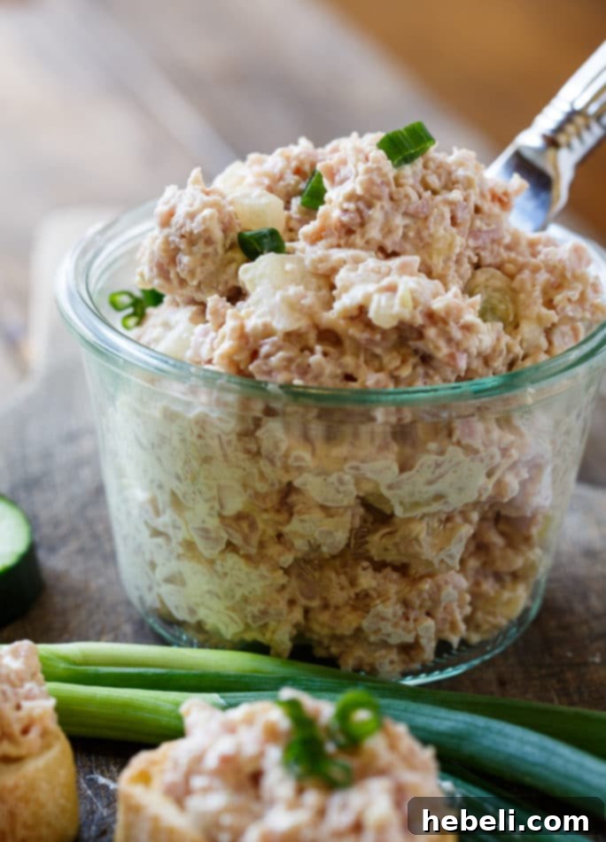 Deviled Ham ready to be served on a platter