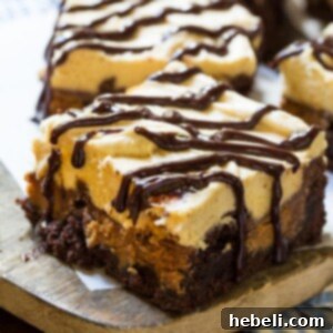 Peanut Butter Cup Brownies with Peanut Butter Frosting - main recipe image