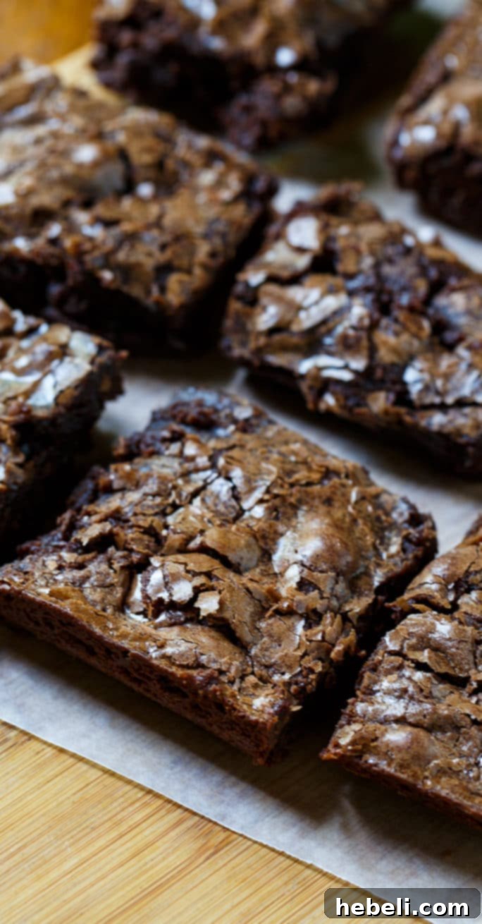 Easy Thin Mints Brownies made from Pillsbury baking mix.