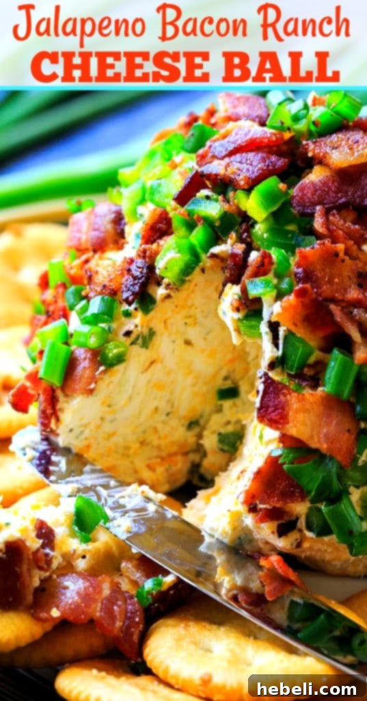 Loaded Bacon Jalapeno Cheese Ball 7 Jalapeno Bacon Ranch Cheese Ball with Crackers