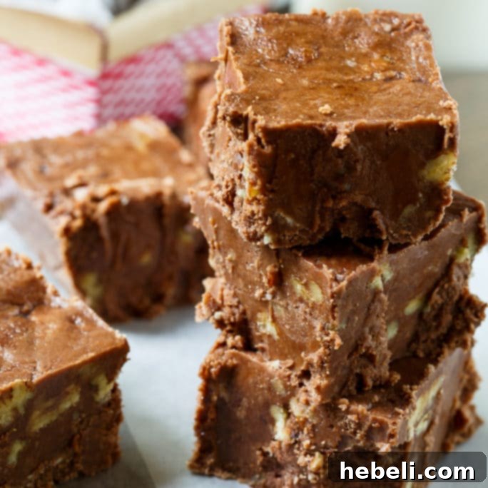 Surprisingly Smooth Velveeta Fudge 2 Velveeta Chocolate Fudge - a rich and creamy holiday treat